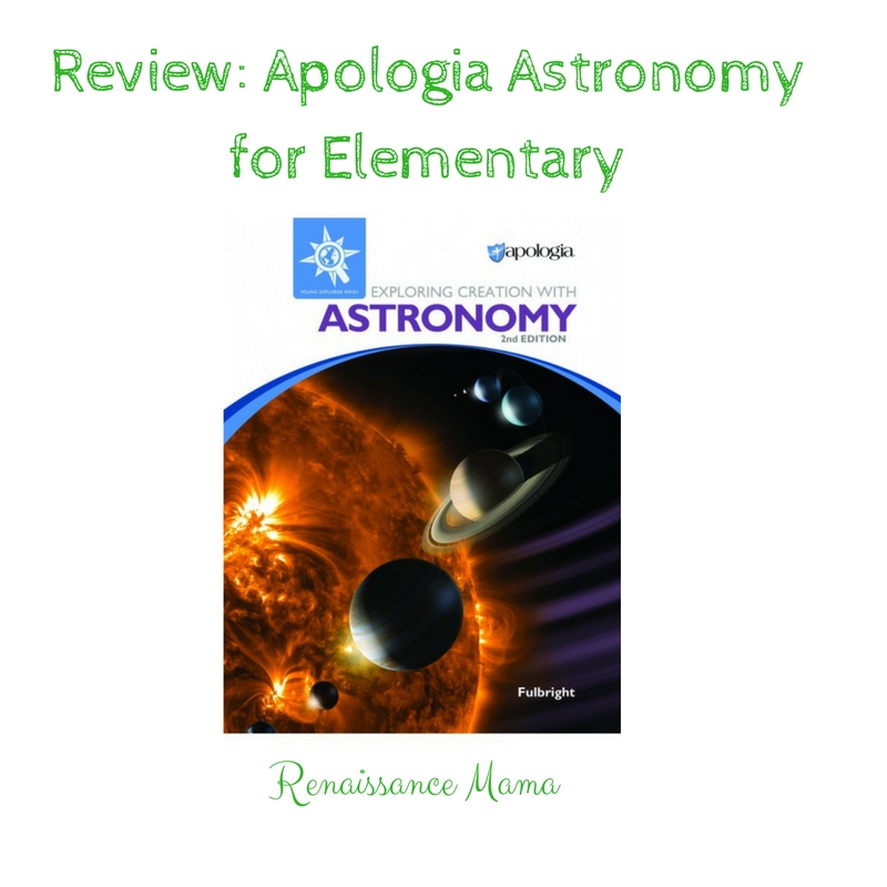 Review- Apologia Astronomy for Elementary