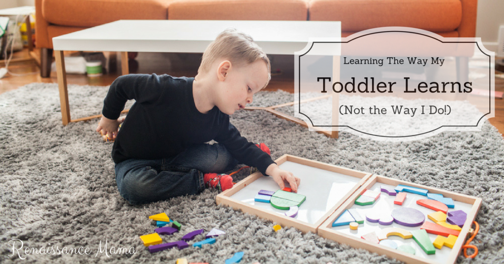 Learning the Way My Toddler Learns