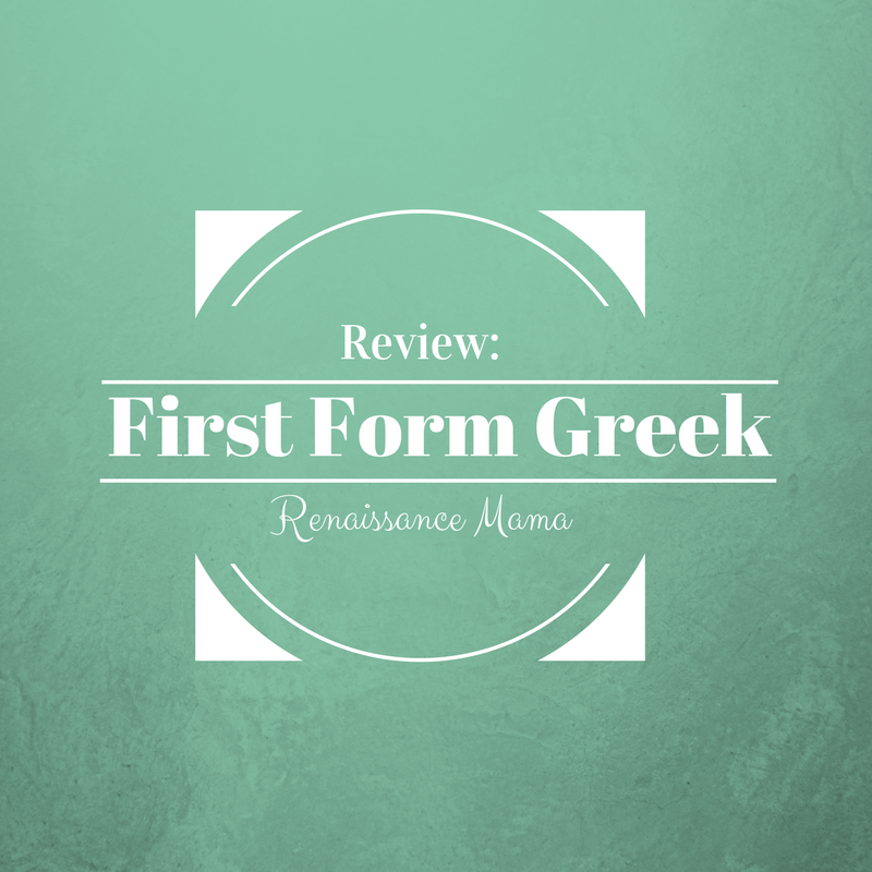 Memoria Press First Form Greek